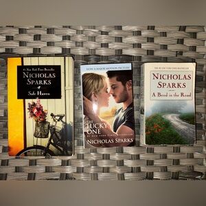 Nicholas Sparks Book Lot | Safe Haven, The Lucky One, A Bend in the Road
